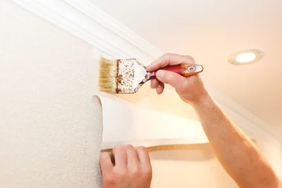 Pose de papier peint à Saint-Genès-Champanelle — revêtements muraux et toiles de verre